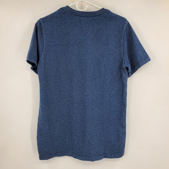 Taylor Stitch Men Heavy Bag Tee Blue Heathered Casual Everyday Pocket T Shirt S - Picture 2 of 8